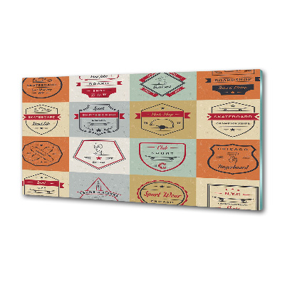 Panel do kuchni Deskorolka znaki