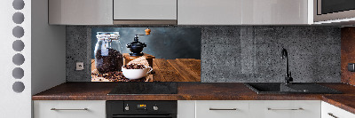 Glazen achterwand keuken Koffiemolen