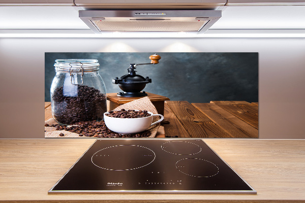 Glazen achterwand keuken Koffiemolen