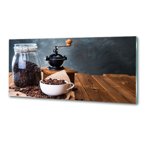 Glazen achterwand keuken Koffiemolen