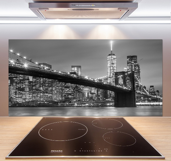 Achterwand keuken New York 's nachts