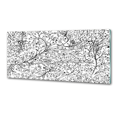 Glazen achterwand keuken Verstrengelde takken