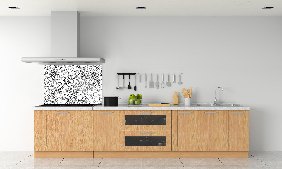 Glazen achterwand keuken Verstrengelde takken