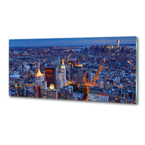 Panel do kuchni Manhattan nocą