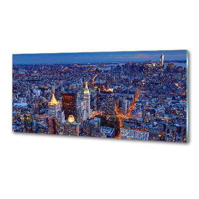 Panel do kuchni Manhattan nocą