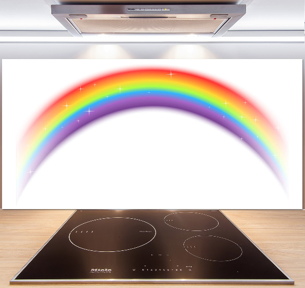 Spatscherm keuken Regenboog