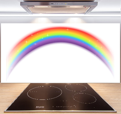 Spatscherm keuken Regenboog