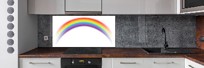 Spatscherm keuken Regenboog