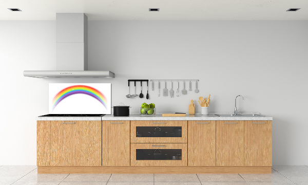 Spatscherm keuken Regenboog