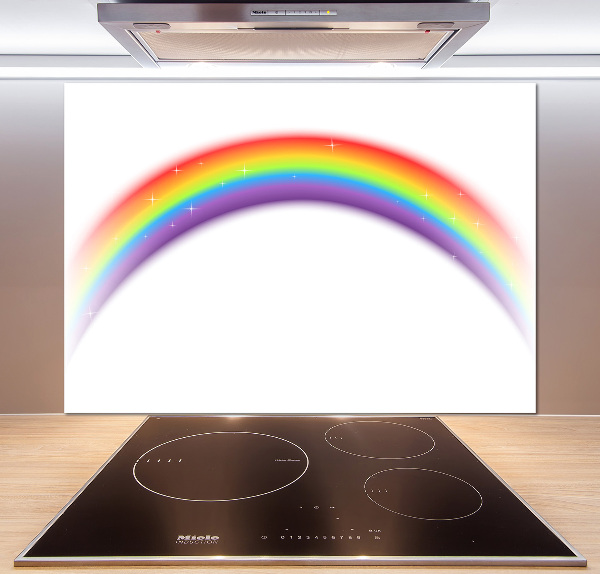 Spatscherm keuken Regenboog