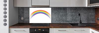 Spatscherm keuken Regenboog
