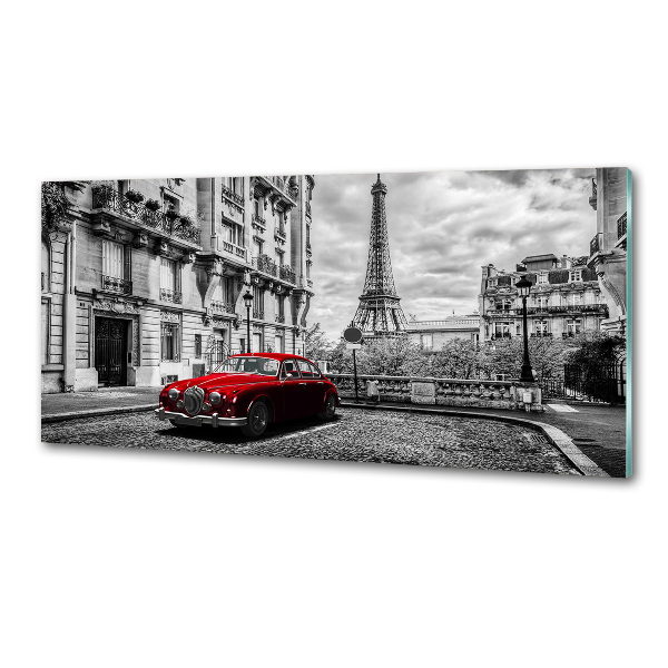 Glazen achterwand keuken Rode limousine