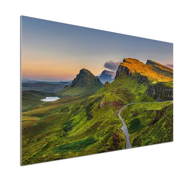 Glazen achterwand keuken Schotse Hooglanden