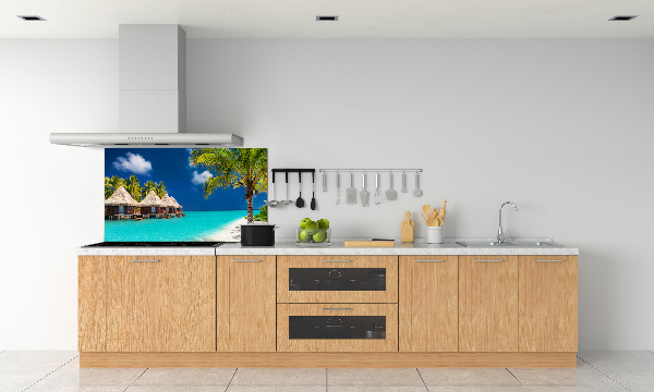 Achterwand keuken Bungalows op de Malediven