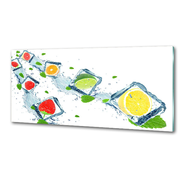 Achterwand keuken Fruitblokjes