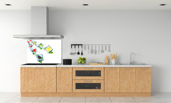 Achterwand keuken Fruitblokjes