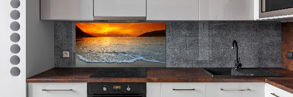 Keuken achterwand Zonsondergang aan zee