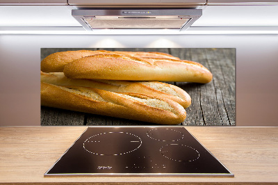 Spatscherm keuken Baguettes