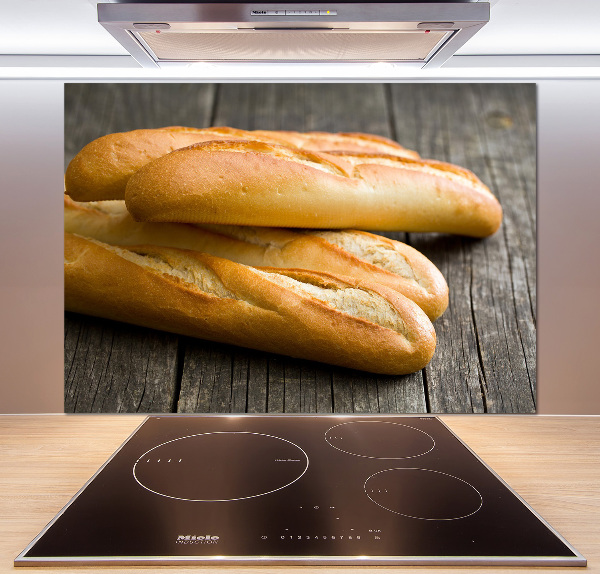 Spatscherm keuken Baguettes