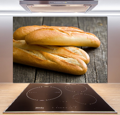 Spatscherm keuken Baguettes
