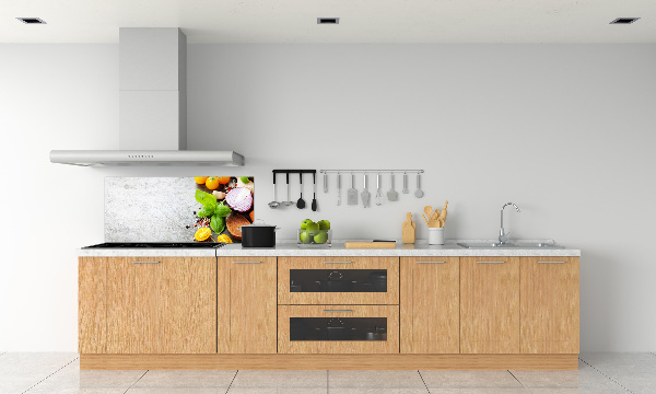 Panel szklany do kuchni Warzywa