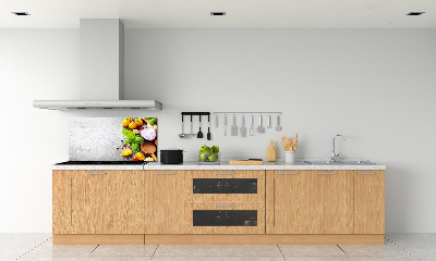 Panel szklany do kuchni Warzywa