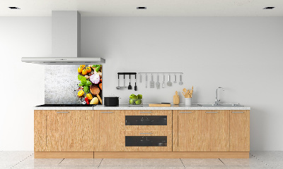 Panel szklany do kuchni Warzywa