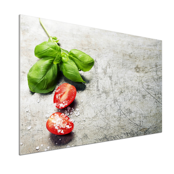 Keuken achterwand Tomaten en basilicum