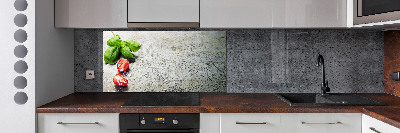 Keuken achterwand Tomaten en basilicum