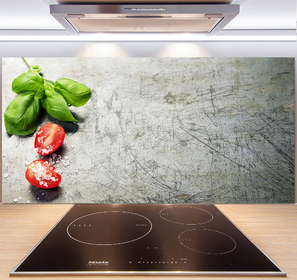 Keuken achterwand Tomaten en basilicum