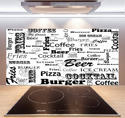 Spatplaat keuken Restaurantmenu