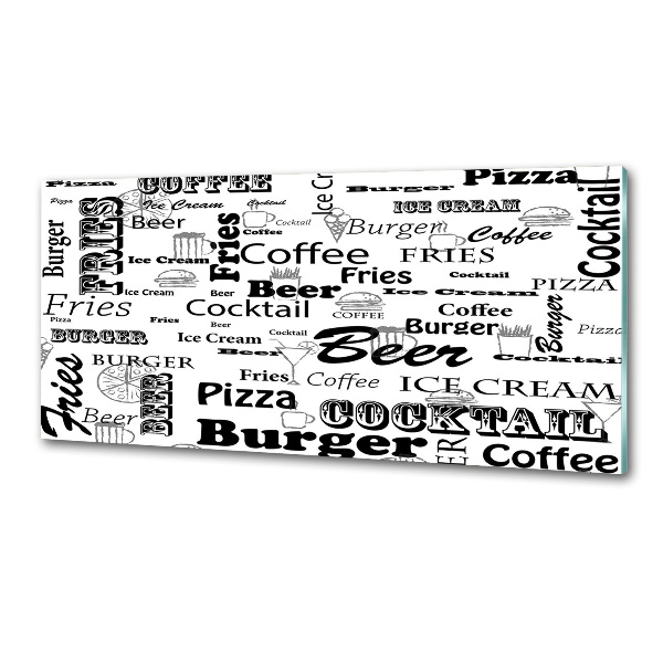 Spatplaat keuken Restaurantmenu