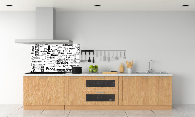 Spatplaat keuken Restaurantmenu