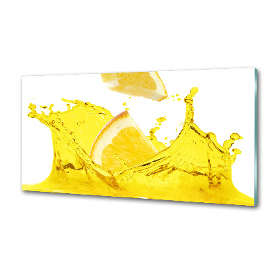 Glazen achterwand keuken Citroenschijfjes