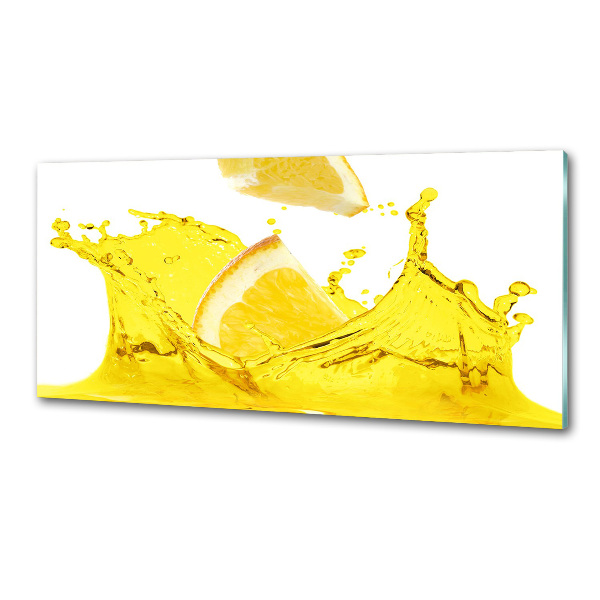 Glazen achterwand keuken Citroenschijfjes