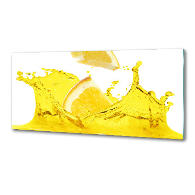 Glazen achterwand keuken Citroenschijfjes