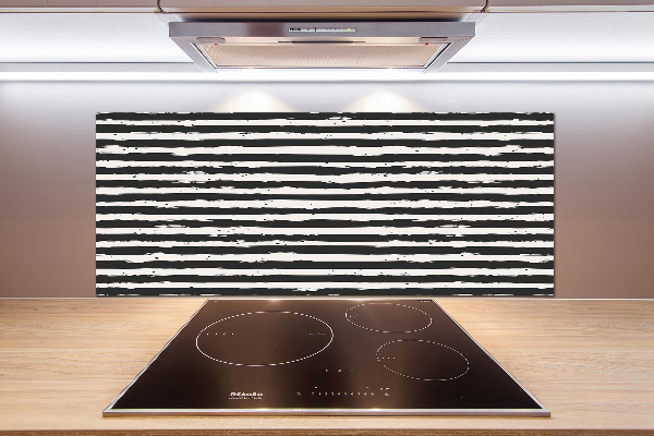 Panel do kuchni Czarno-białe paski