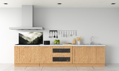 Achterwand keuken Mist boven het bos