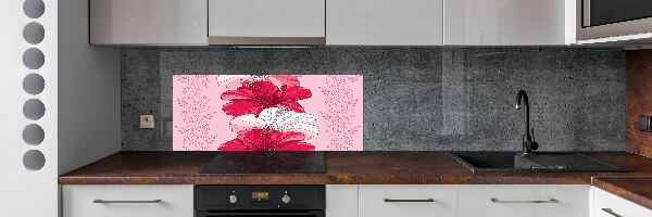 Keuken achterwand Hawaiiaanse bloemen