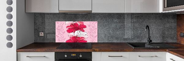 Keuken achterwand Hawaiiaanse bloemen