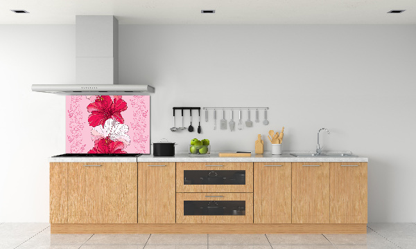 Keuken achterwand Hawaiiaanse bloemen