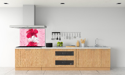 Keuken achterwand Hawaiiaanse bloemen