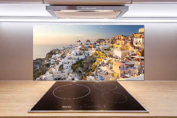 Achterwand keuken Santorini, Griekenland