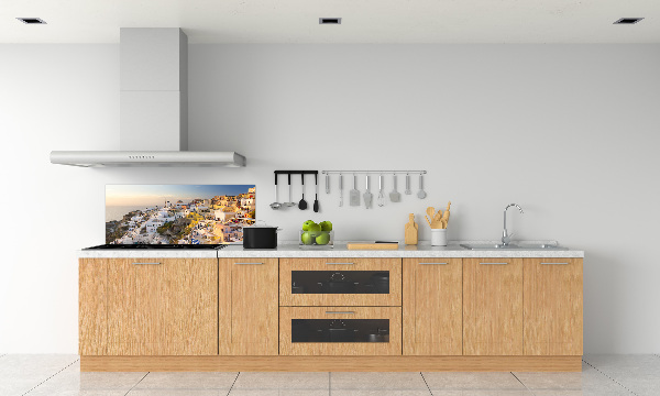 Achterwand keuken Santorini, Griekenland