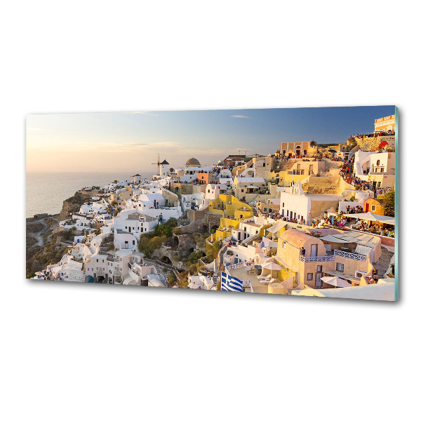 Achterwand keuken Santorini, Griekenland