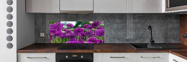 Spatplaat keuken Knoflookbloemen