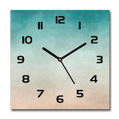 Vierkante glazen wandklok Abstracte achtergrond