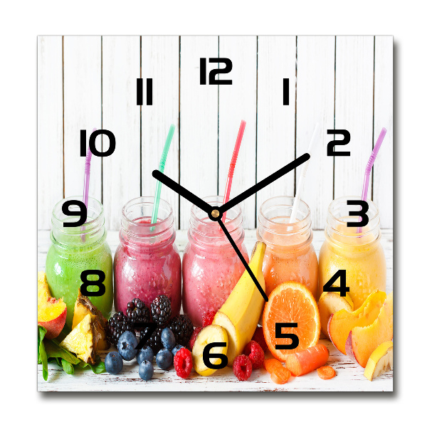 Vierkante glas klok Fruitcocktails