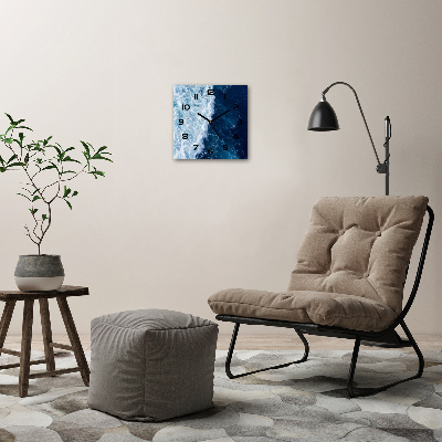 Zegar szklany na ścianę Morskie fale