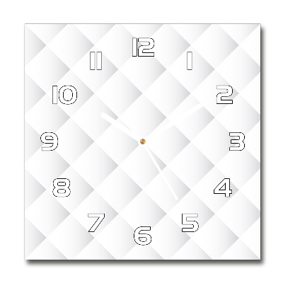 Zegar szklany kwadratowy Kwadraty tło